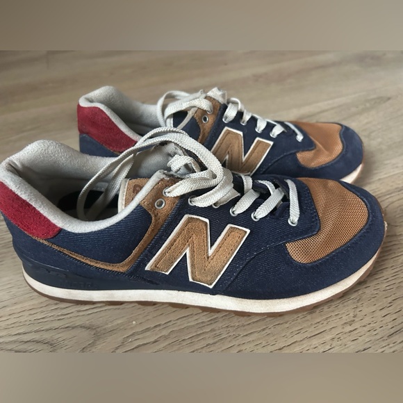 New Balance 574 Denim Men’s 8.5 / Women 10 - Picture 1 of 4